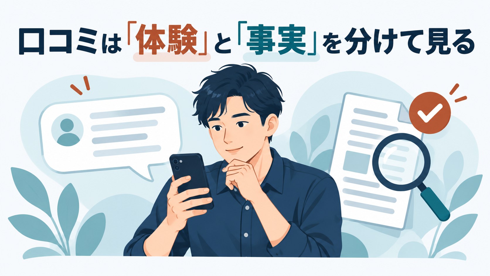 DXliveの口コミを見ながら利用を検討する男性